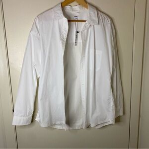 NWT GARAGE White Button Down Shirt